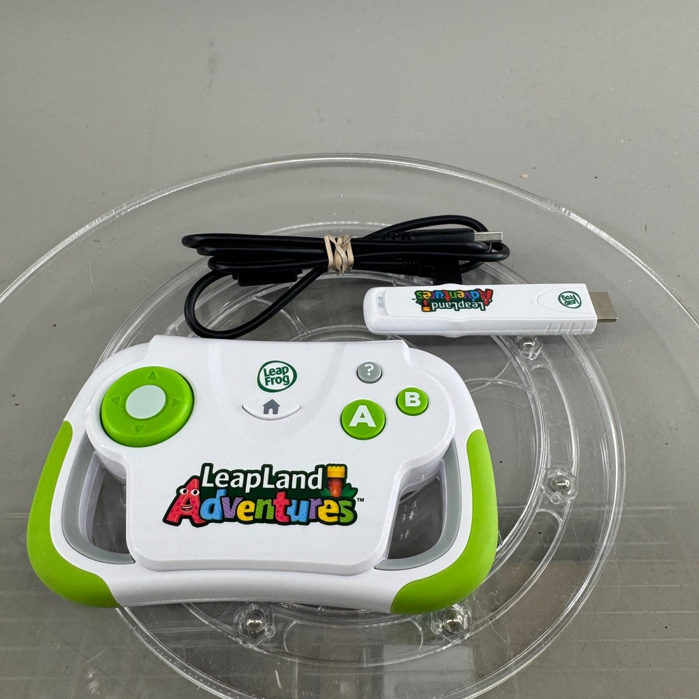 LeapFrog LeapLand Adventures Learning Video Game System HDMI White Untested
